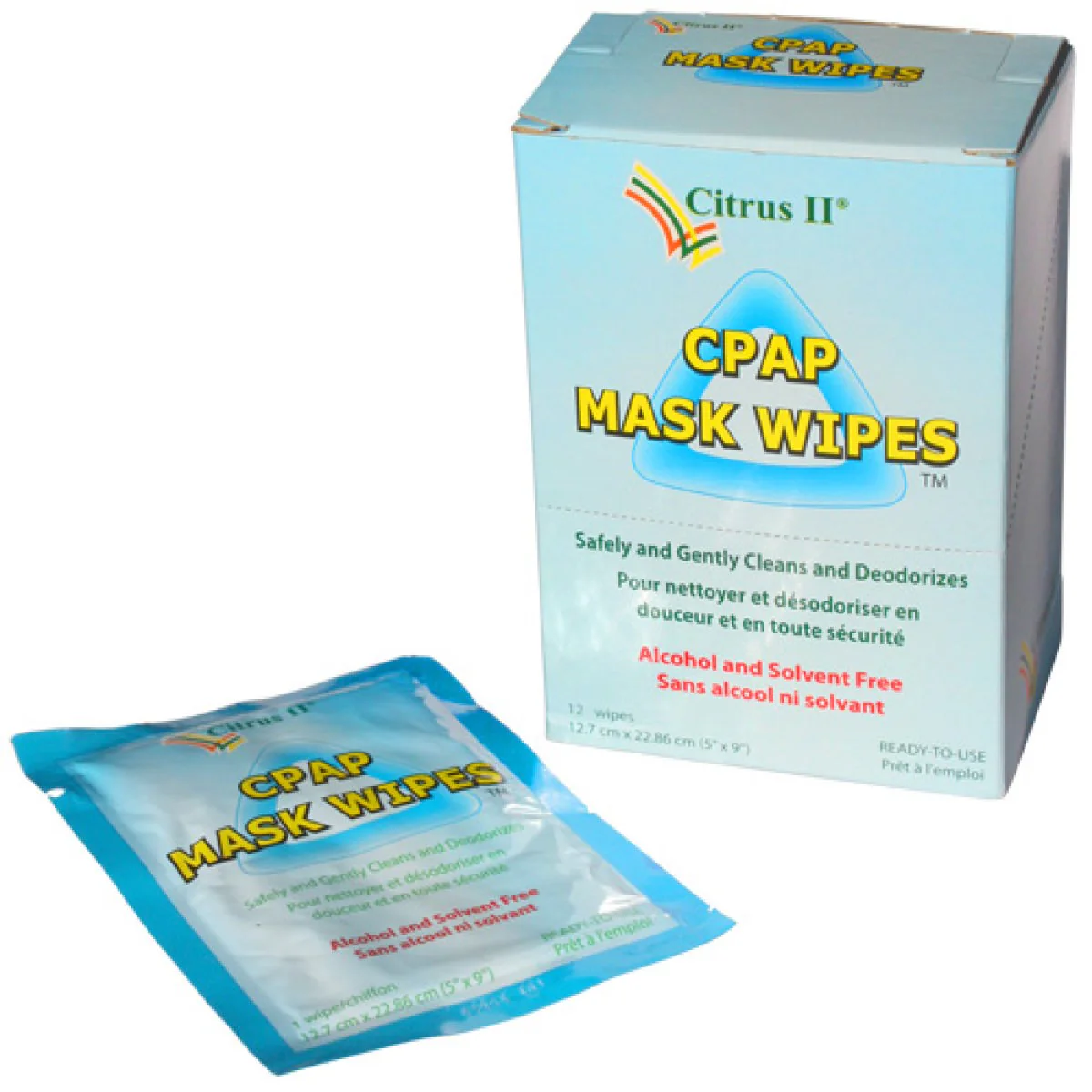 Citrus 2 Travel CPAP Cleaning Wipes