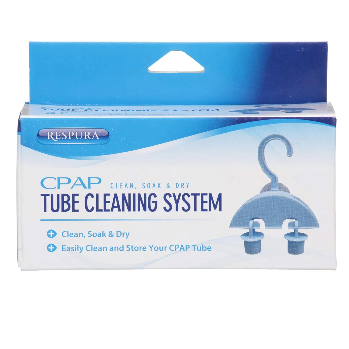 CPAP Tube Cleaning System and Hanger